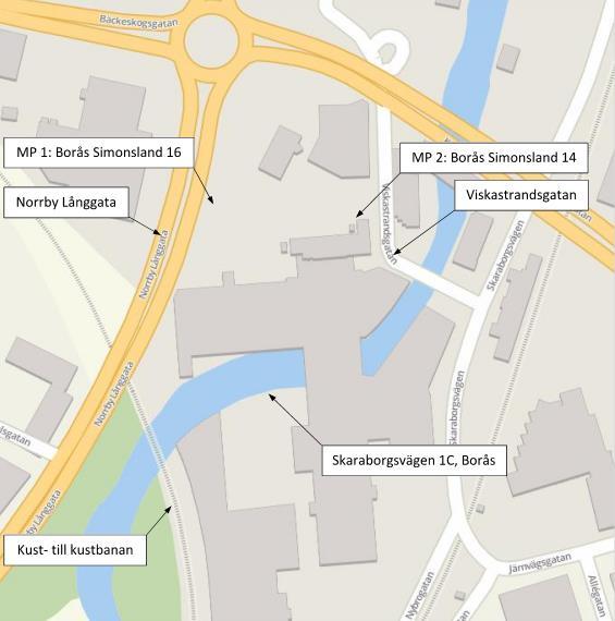 Genomförande och metodik Mätningen utfördes i 3 riktningar för aktuella mätpunkter, x-, y- och z-riktningar, under 7 dygn.