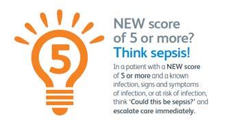 1. Hos patient med misstänkt/bekräftad infektion bedöma om patienten har sepsis. 2.