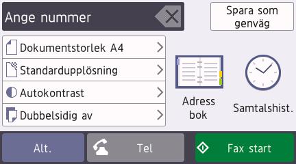 6 Fax Innan du faxar Störning på telefonlinje/voip Om du har problem med att skicka eller ta emot ett faxmeddelande på grund av troliga störningar på telefonlinjen, eller om du har ett VoIP-system,