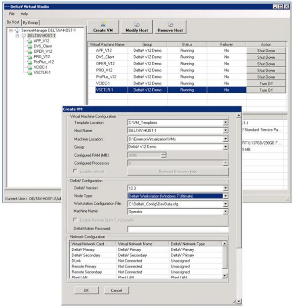 DeltaV Virtual Studio DeltaV Virtual Studio is an integrated DeltaV application environment designed for easy implementation and management of virtual DeltaV control systems for both off-line and
