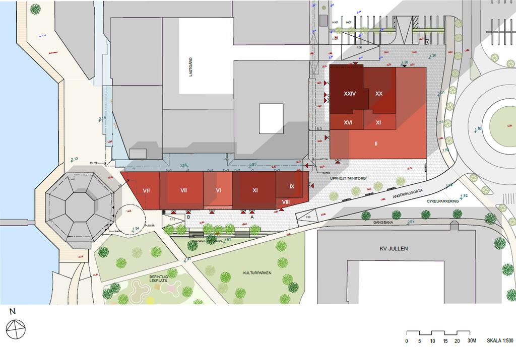 6 RAPPORT BULLER 2 Bakgrund och uppdrag COWI har av Projektutsikter i West AB fått i uppdrag att utföra en reviderad bullerutredning för en detaljplan i Stenungsunds centrum.