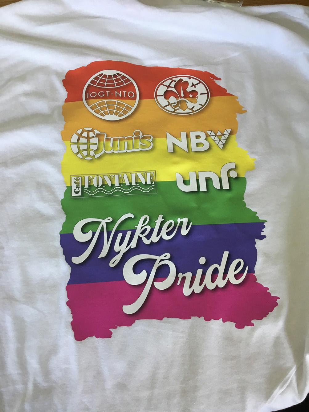 Vattntogt tillhö zon NYKER PRIDE Dn 6 maj 2019 statad pidvckan i Växjö.