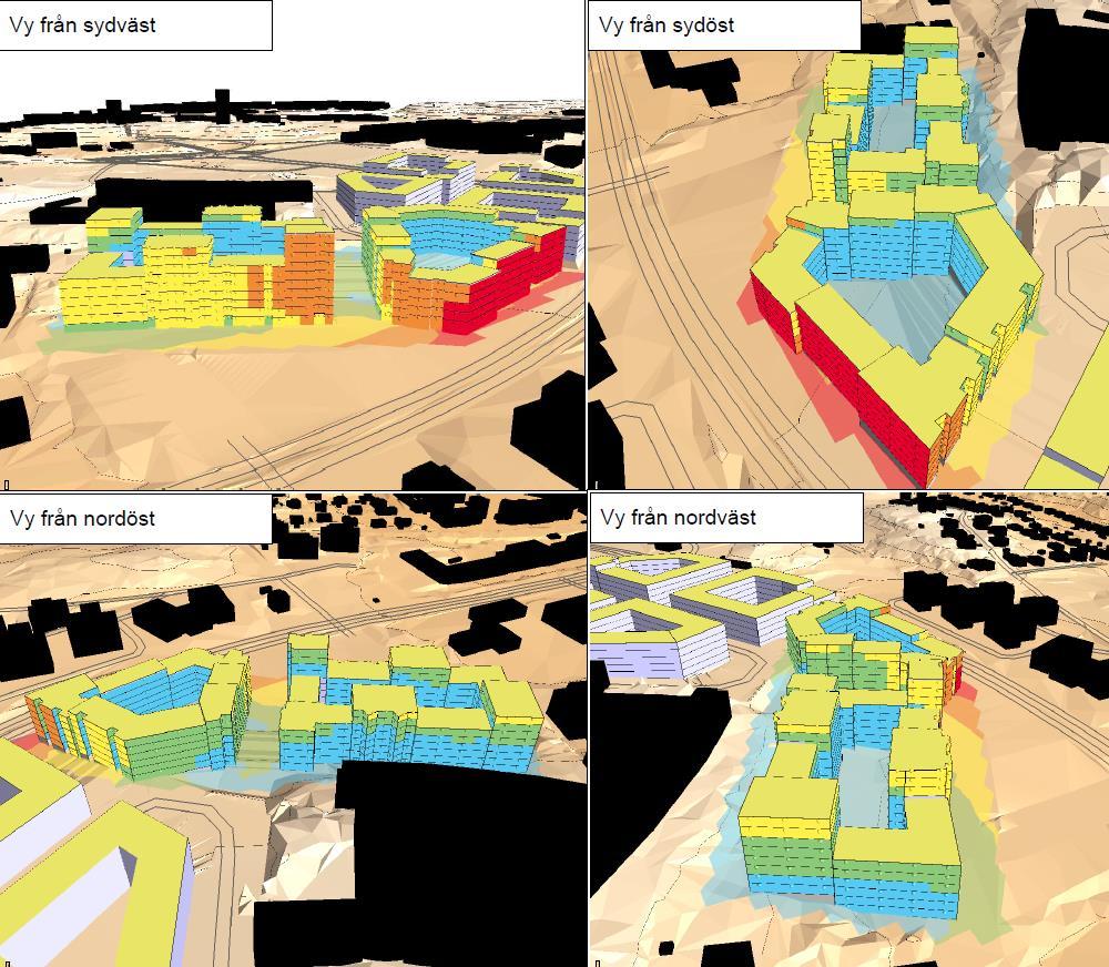 Planbeskrivning för Nya gatan - Elverkshuset 30 (48) tillgång till ljuddämpad sida som klarar både 55 dba dygnsekvivalent ljudnivå och 70