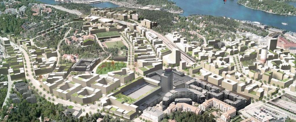 Planbeskrivning för Nya gatan - Elverkshuset 6 (48) Projektet ingår i Nacka stad - det nya, täta och blandade området som skapas på västra Sicklaön.