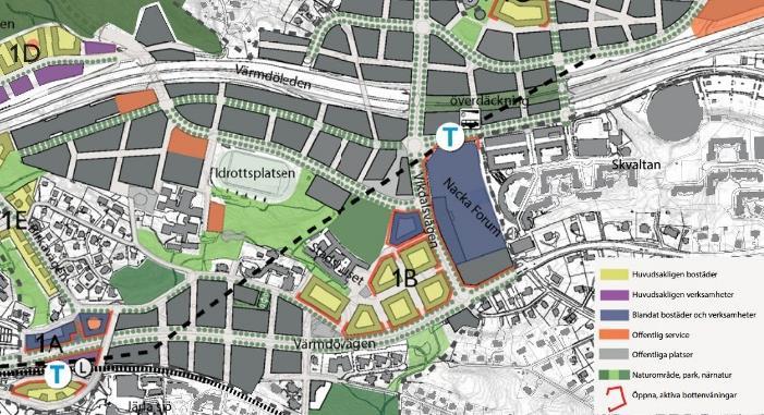 14 000 nya bostäder och 10 000 nya arbetsplatser gör det möjligt att bygga tunnelbanan till Nacka.