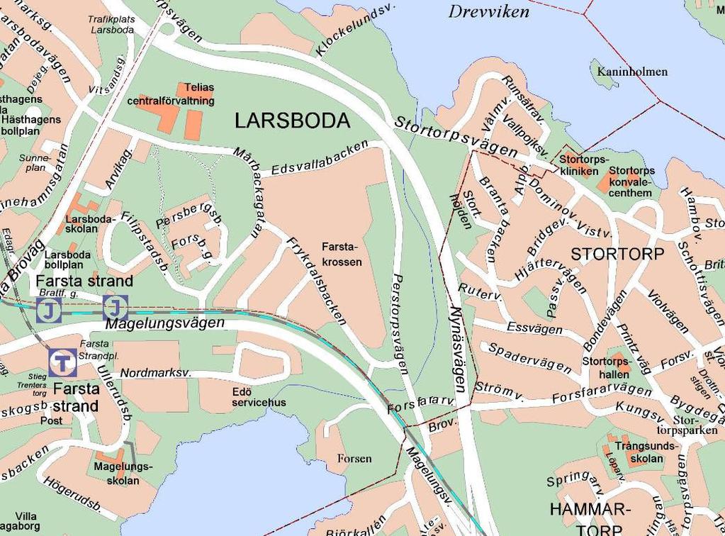 SID 2 (5) Utlåtande Bakgrund För att ha beredskap för en framtida efterfrågan på industrimark i Farsta har exploateringskontoret ansökt om en planändring för att utvidga Larsboda företagsområde mot