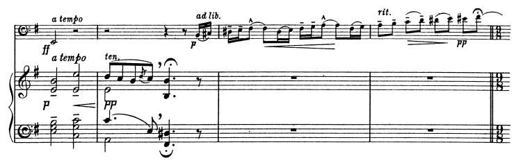 Min inspelning Jag spelar också i ett långsammare tempo än det som är skrivet, ungefär runt 48-50 bpm per fjärdedel.
