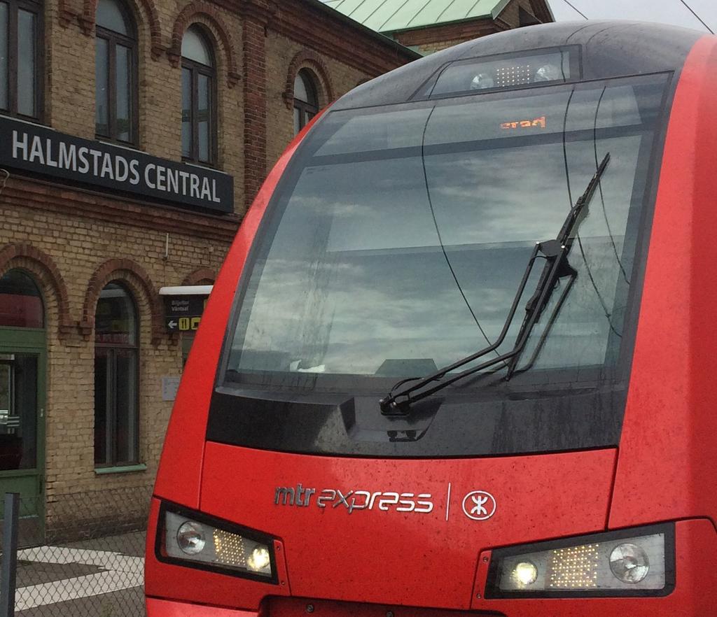 Vi Resenärer ISSN 2002-3103 På resenärens sida sedan 1993 2019-08-07 Nr 29 Snabbt och bekvämt till Västkusten MTR Express kör under sommaren Stockholm-Halmstad via Göteborg.