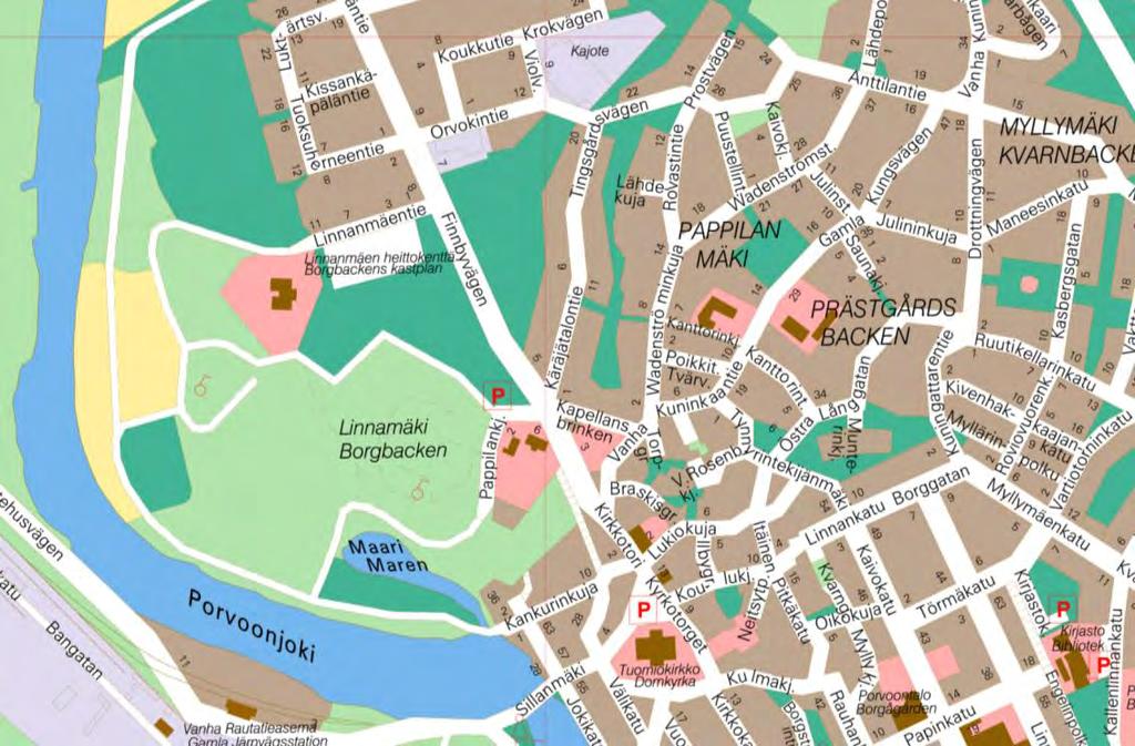 PROGRAM FÖR DELTAGANDE OCH BEDÖMNING Liite 3 Bilaga 3 BORGÅ TINGSGÅRDSVÄGEN 16-20 STADSDELEN 7 KVARTERET 530, TOMTERNA 22, 23 och 24 Ändringen av detaljplanen gäller: Stadsdelen 7, kvarteret 530,