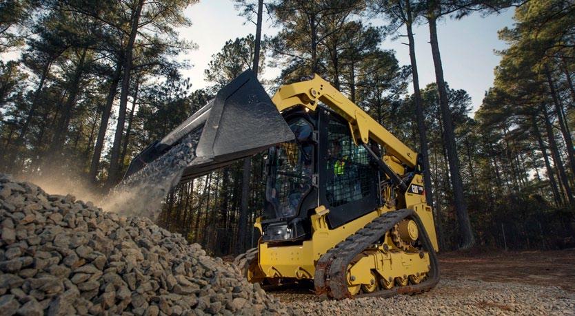 Drivlina Kraftfulla prestanda. Vertikalt lyftlänkssystem Cat-motor De elektroniskt styrda motorerna Cat C2.2 och C3.3B ger hög motoreffekt och stort vridmoment.