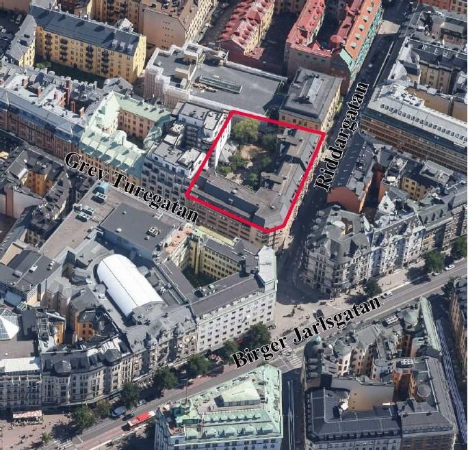 Sida 3 (9) Flygbild med planområdet markerat med rött Tidigare ställningstaganden Översiktsplan I översiktsplanen anges planområdet som innerstadsbebyggelse.