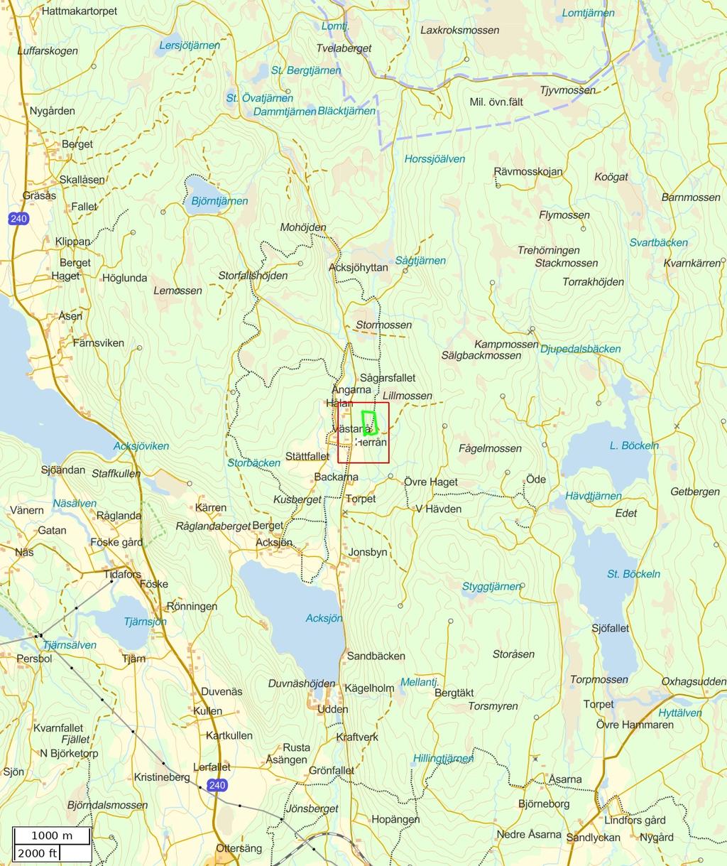 Traktdirektiv 2018-04-30 09:37 Hushållningssällskapet Väst Översiktskarta Skala: ~1:50000