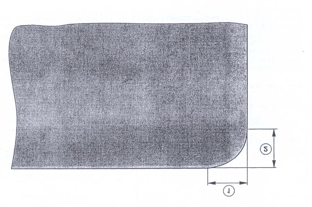 Key 1 Chamfer width 2 Chamfer