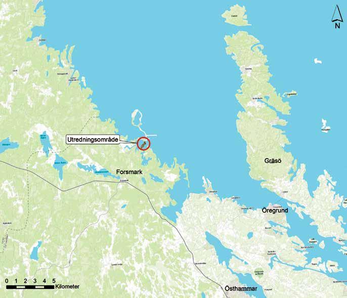 Sammanfattning Nordic Maritime Group AB (NMG) utförde den 15:e december 2017 en marinarkeologisk utredning, steg 1, i Asphällsfjärden utanför Forsmark i Östhammars kommun (figur 1).
