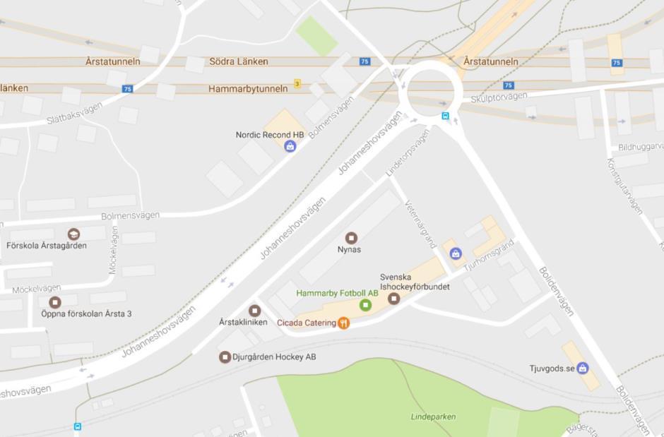 förskolor (Utopia Arkitekter, 2015 04 29). Samtliga innergårdar är underbyggda med garage. Byggherrar för fastigheterna är JM, Stockholmshem, Familjebostäder och Fastpartner.