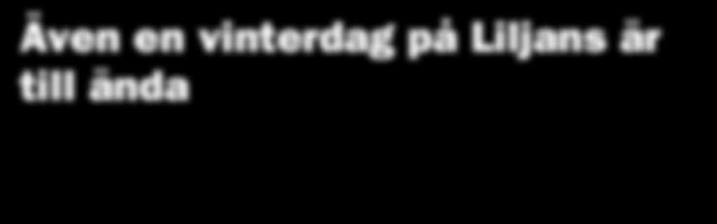 Även en vinterdag på Liljans är till ända Vårt årliga arrangemang vinterdagen som arrangeras varje år onsdagen vecka 9. Blev även i år en vintrig dag.