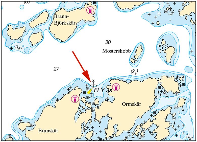 Flytande tömningsstation. En flytande plattform avsedd för tömning av fritidsbåtars toalettavfall har etablerats vid Brunskär söder om Nämdö.