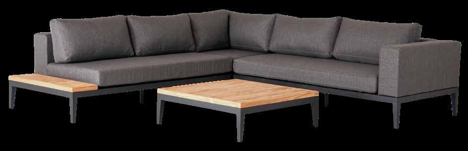 8 995:- GAT 3-sits soffa, aluminium svart