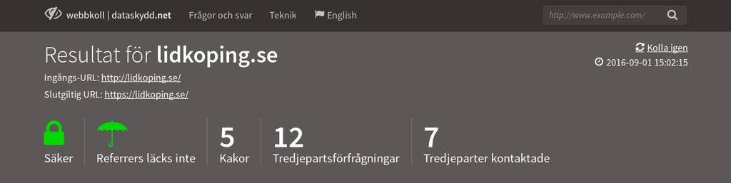 Webbkollen från dataskydd.