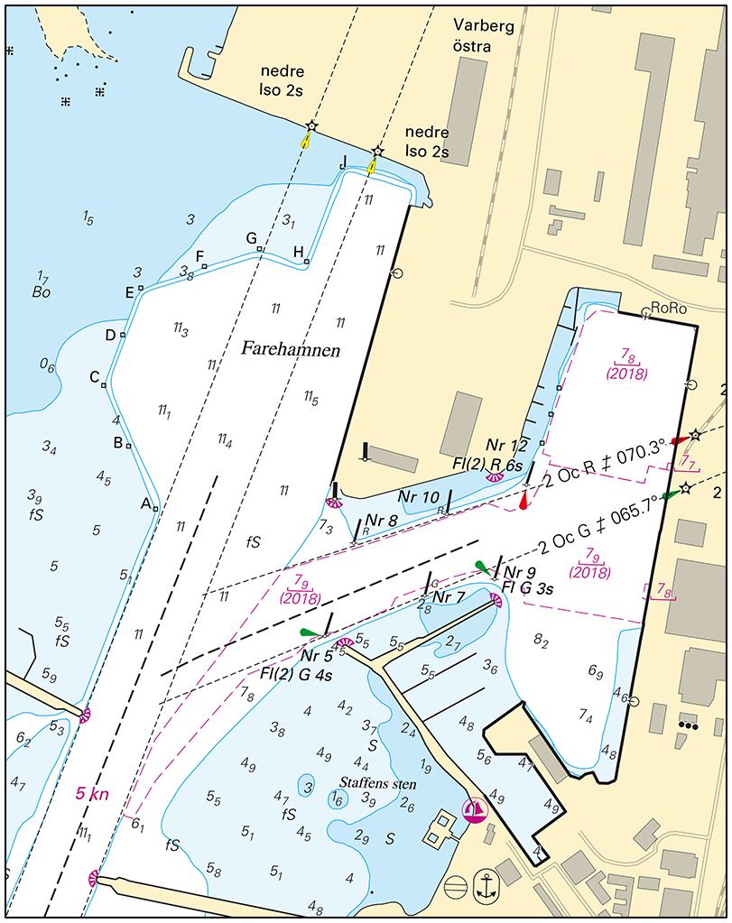 2019-05-01 8 Nr 753 Varbergs hamn Sjöfartsverket. Publ. 1 maj 2019 * 13983 (T) Sjökort: 92, 923, 924 Sverige. Kattegatt. V om Halmstad. Ringenäs. Skjutvarning. 11-12 maj. Position: Ca.