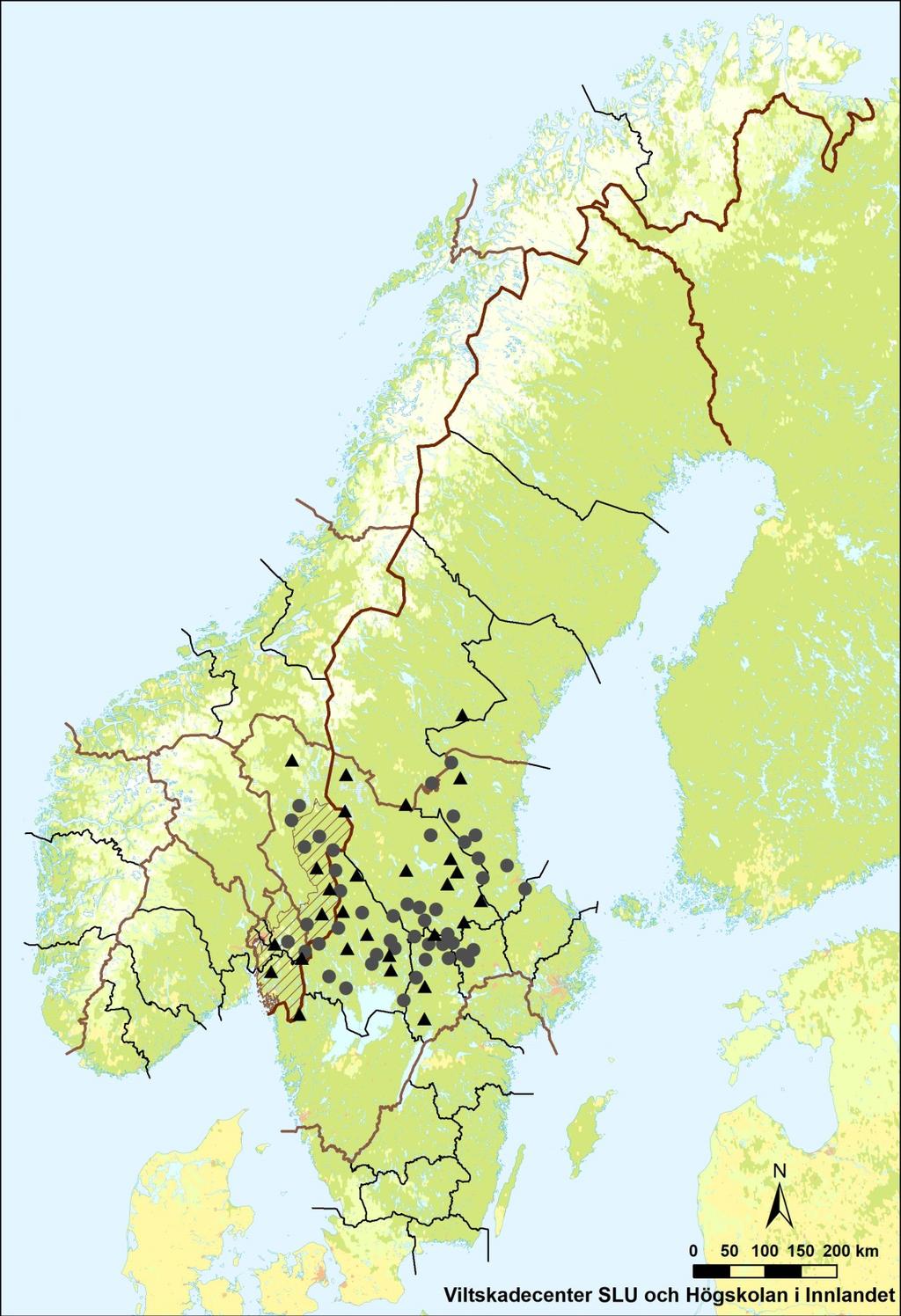 A B C Figur 1. Område B utgör det område där sökinsatsen kommer att vara som högst.