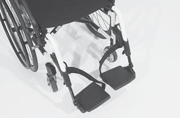 Benstödets underdel Fäll upp fotplattorna resp. fotbrädan vid i- och urstigning [].