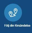 15 4. Försändelseuppföljning Du kommer till försändelseuppföljningen antingen via Kaukokiitos förstasida eller via menyn genom att klicka på Följ din försändelse-länken.