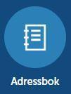 19 6. Adressbok Du kommer till din adressbok via adressbok-ikonen i menyn. Bild 19. Adressbok-ikon i menyn I adressboken hittar du alla adresser som sparats i portalen.