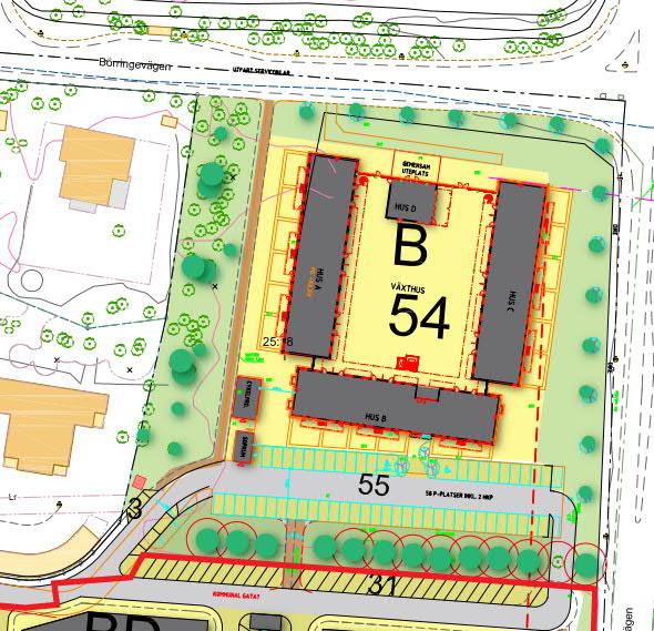 Figur 3. Preliminär situationsplan. Källa: Svedala kommun. 2 BEDÖMNINGSGRUNDER Buller anses, framförallt vid trafikerade vägar och järnvägar, vara ett stort folkhälsoproblem.