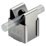 Air-termination and down conductor systems Screwless conductor bracket for Rd 8, through-way Ø 7 With female thread M8 or