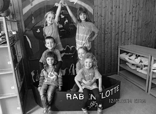 Im Garten konnten sich die Kinder so richtig austoben. Der Bauwagen war eine Wucht.