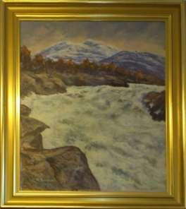 Idag är huset målat brunt och lite ombyggt. Mamma Signe (gift Östlund) föddes 1920 och samma år avled min mormor.
