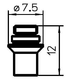 Precitc original sensorkabel KE 500 Z Mazak / Precitec nr: PO360-100-00500-46713300100, vårt artikelnr: 46713300100 Mazak elektrodkabel Mazak nr: 281386 P0360-155-00500, vårt artikelnr: 281386 Mazak