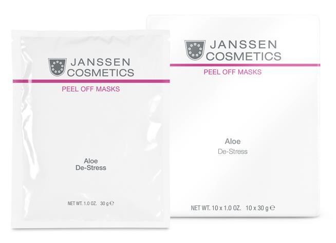 Behagligt svalkande 8355P Lugnar irriterad hud Förbättrar hudens naturliga skyddsmekanismer Ökar hudens fukthalt Har en anti-age effekt Aloe De-Stress PEEL-OFF-MASK FÖR KÄNSLIG HY Aloe De-Stress är