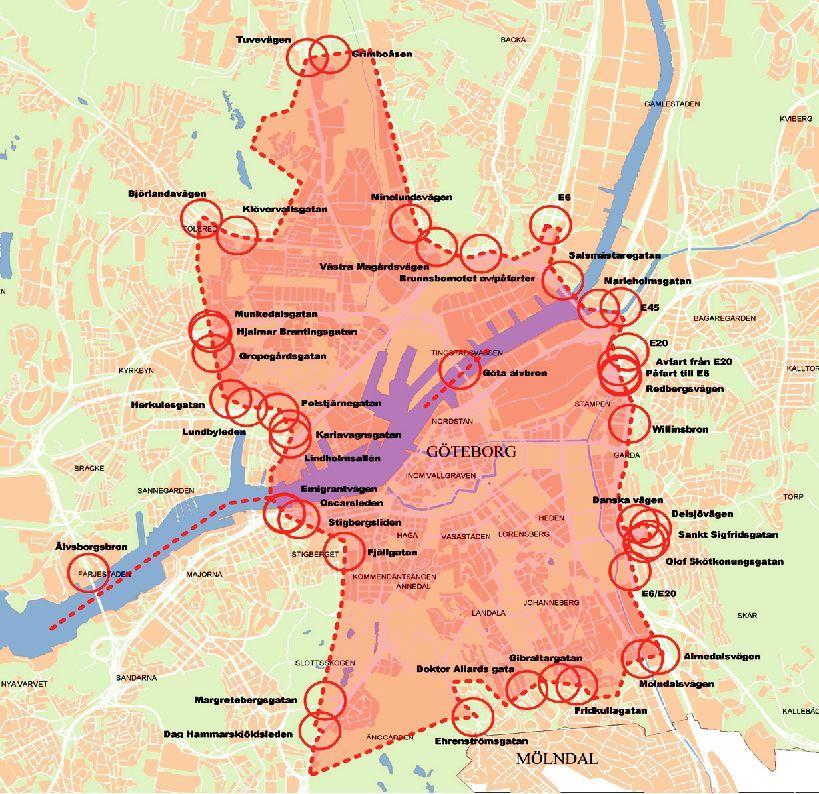 1. Bakgrund Varför ett trängselskatteundantag i Backa? Mellan år 2009 och 2011 utreddes förutsättningarna för trängselskatt i Göteborg.
