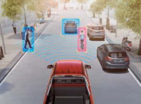 När du ska parkera nya Ranger kan den aktiva parkeringshjälpen hitta en ledig parkeringsplats och sedan automatiskt styra in och ut