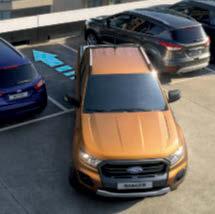 (Standard på Limited, Wildtrak och Raptor) Parkeringssensorer Parkeringssensorer fram och bak som assisterar med ljudsignaler vid