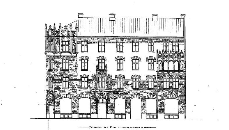 Byggnaden uppfördes åren 1895 1897 efter ritningar av arkitekterna Erik Josephson,