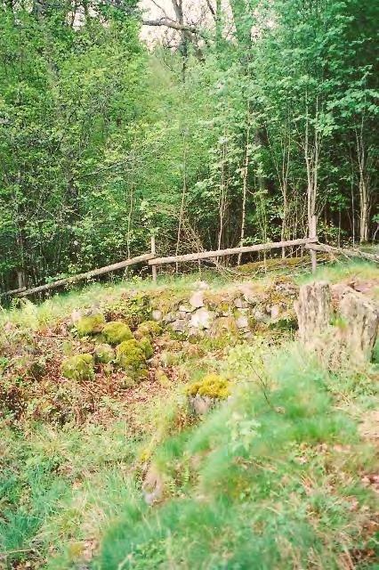 Ovan: Ingrävt i en