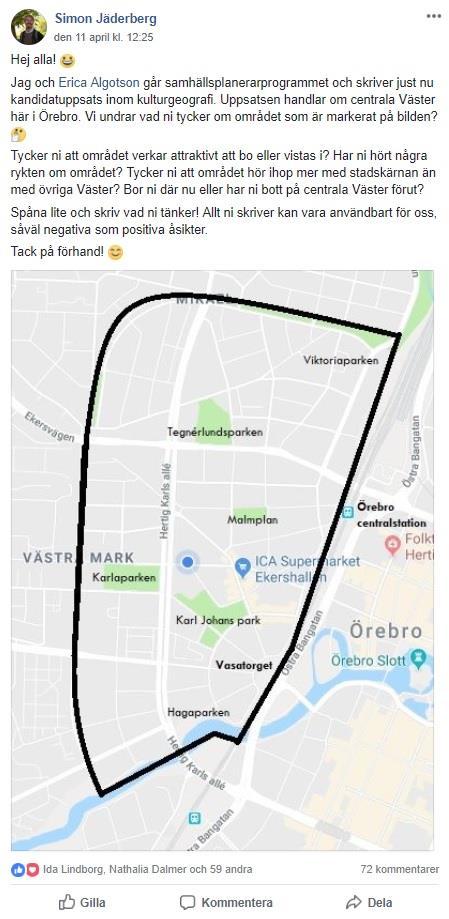Uppfattningen från några är också att Väster och Öster är likställda gällande bostadspriser men att Öster är det lite lugnare området av de två.