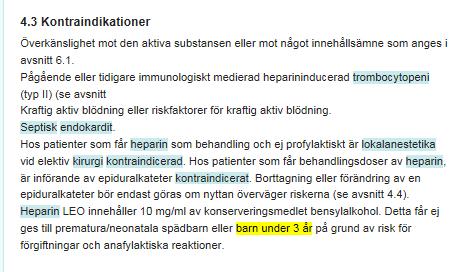 Kan jag byta till Heparin