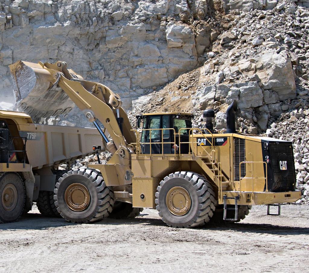 988K Hjullastare Motor Motormodell Cat C18 ACERT Emissioner U.S.
