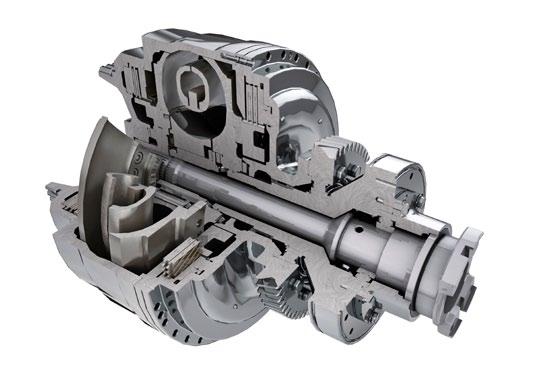 Cats powershift-transmission av planettyp Det helt nya APECS-växlingsreglaget (Advanced Productivity Electronic Control Strategy) ger större dragkraft i