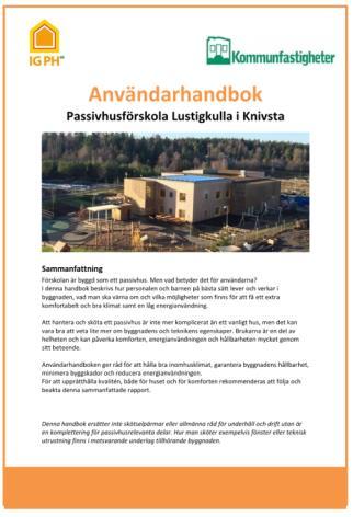 Utbildning drifttekniker och hyresgäster Det byggs mer och mer energieffektiva hus i Sverige.