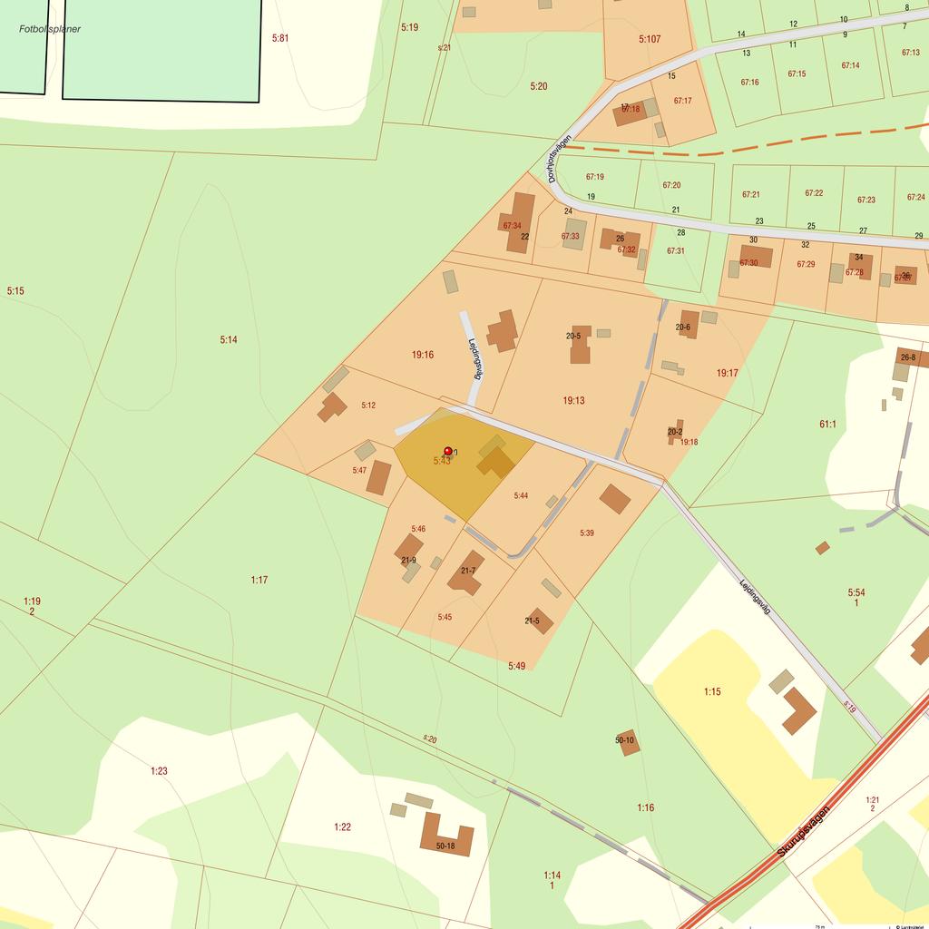 Metria FastighetSök - Sjöbo Blentarp 5:43 Läge, karta Område N (SWEREF 99 TM) E (SWEREF 99 TM) 1 6160140.