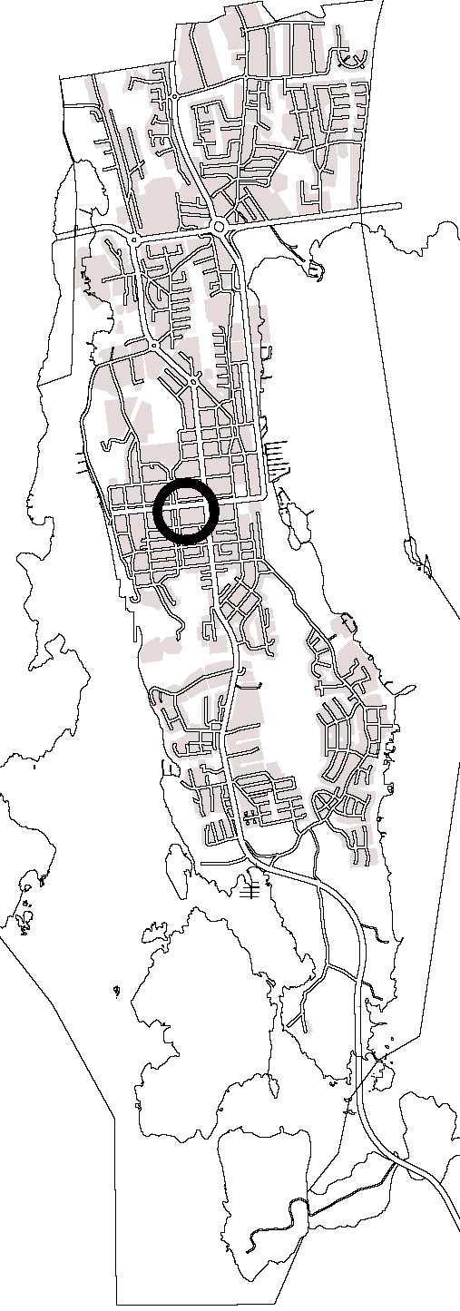 BSUPPGFTE. PLNOMÅDETS LÄGE Planområdet omfattar en tomt i stadsdelen Kvarnberg vid Ålandsvägen Stora gatan.