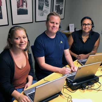 Foto: Stefan Jerrevång Skolinformation till gymnasieelever är ett viktigt och uppskattat inslag i den fackliga verksamheten.