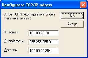 5 Adressinformationen sparas i skrivaren.