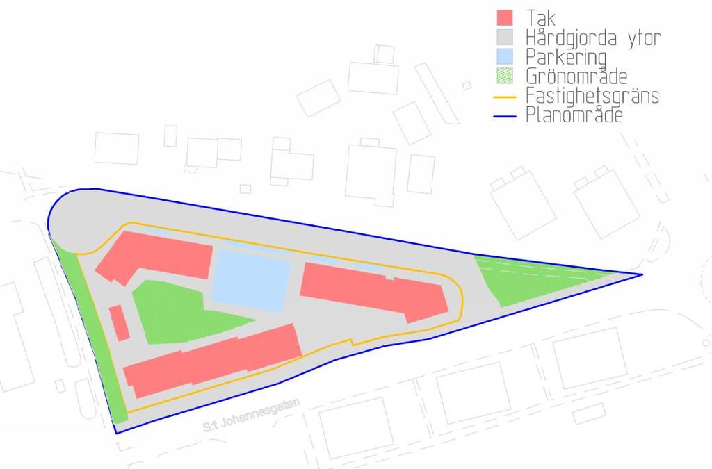 Sida 6 (26) Området planeras att exploateras i enlighet med illustrationsplan, se Figur 2. Exploateringen kommer både ske på kommunal mark och på privat mark.