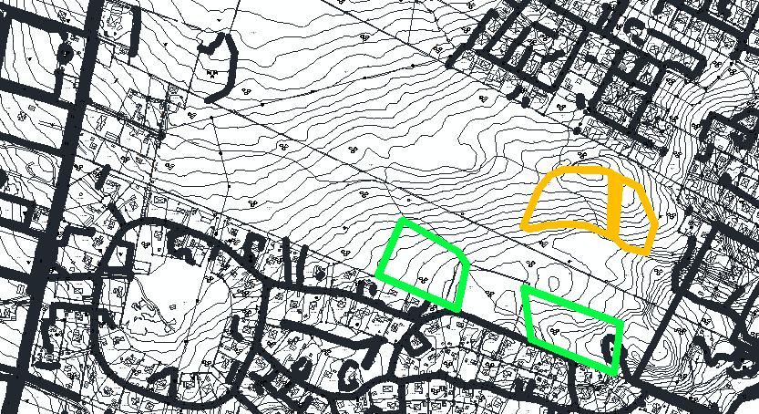 5.3 NATURVÄRDEN Figur 6 - Naturvärden i planområdet. En fördjupad naturinventering har visat att det finns nyckelbiotoper nedströms de aktuella planområdena.